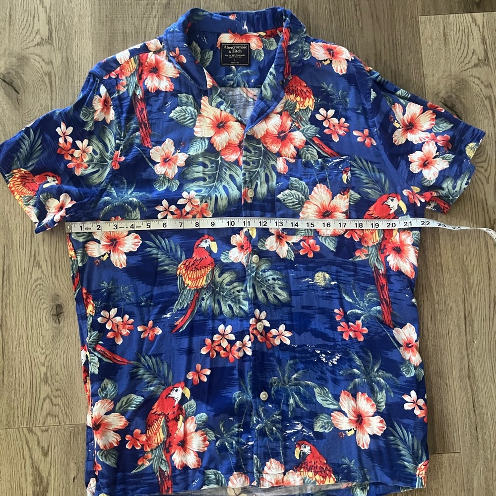 Abercrombie & Fitch Tropical Party Shirt Size L - Picture 8 of 9